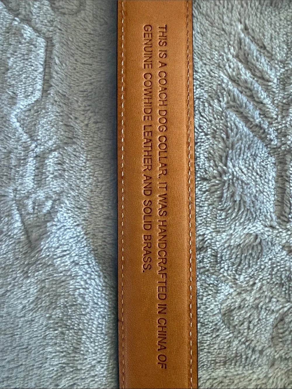 Coach Leather Dog Collar